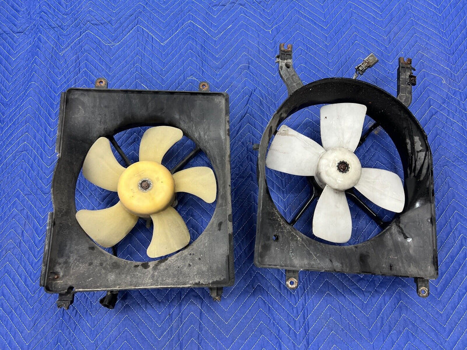 1995-1998 Acura TL Pair of Engine Antifreeze Radiator Cooling Fans OEM #828EM