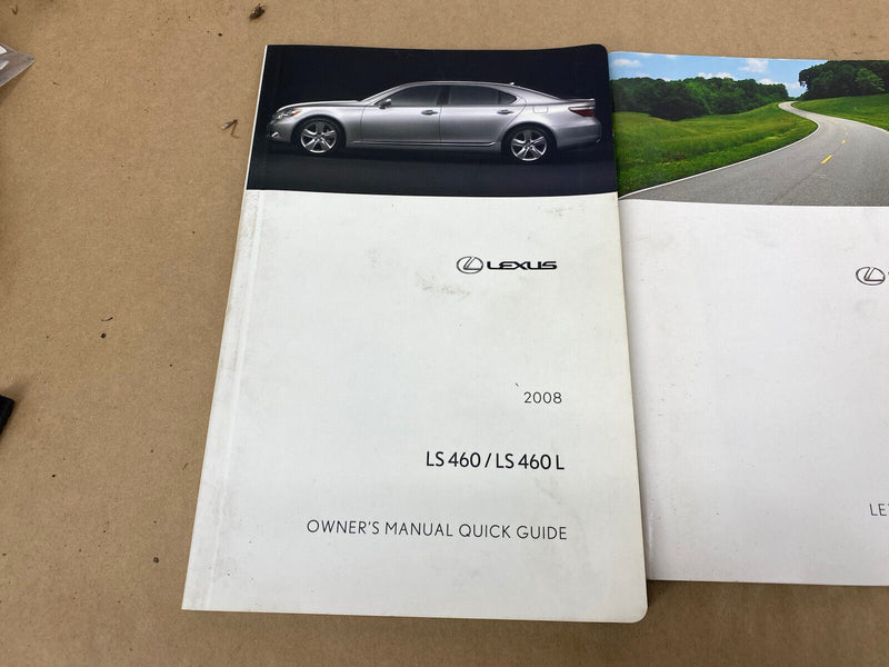 2008 Lexus LS460 LS460L Owners Manual Set Lexus Link Guide OEM #2748E