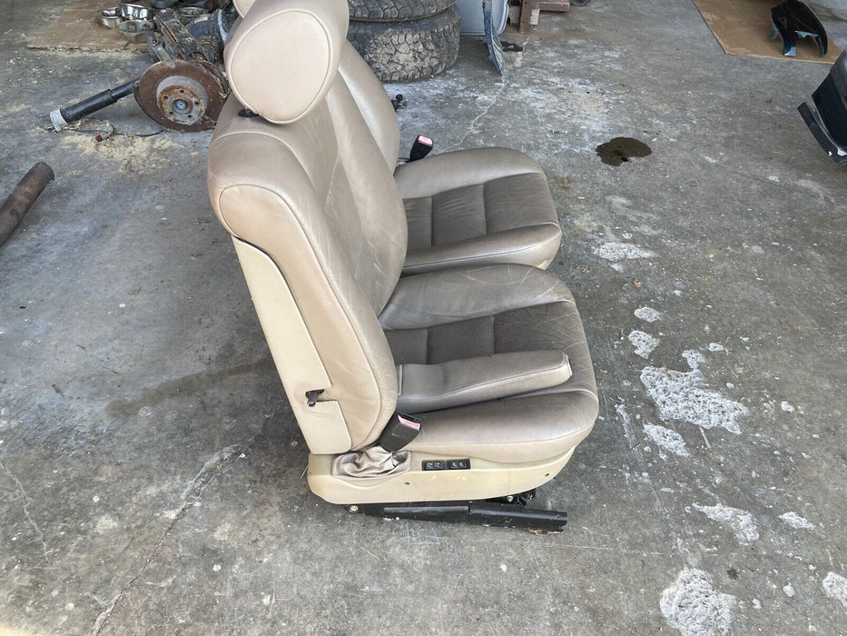 1986-1994 BMW 7 Series E32 Front Bucket Seats Tan Leather Left Right OEM #1016M