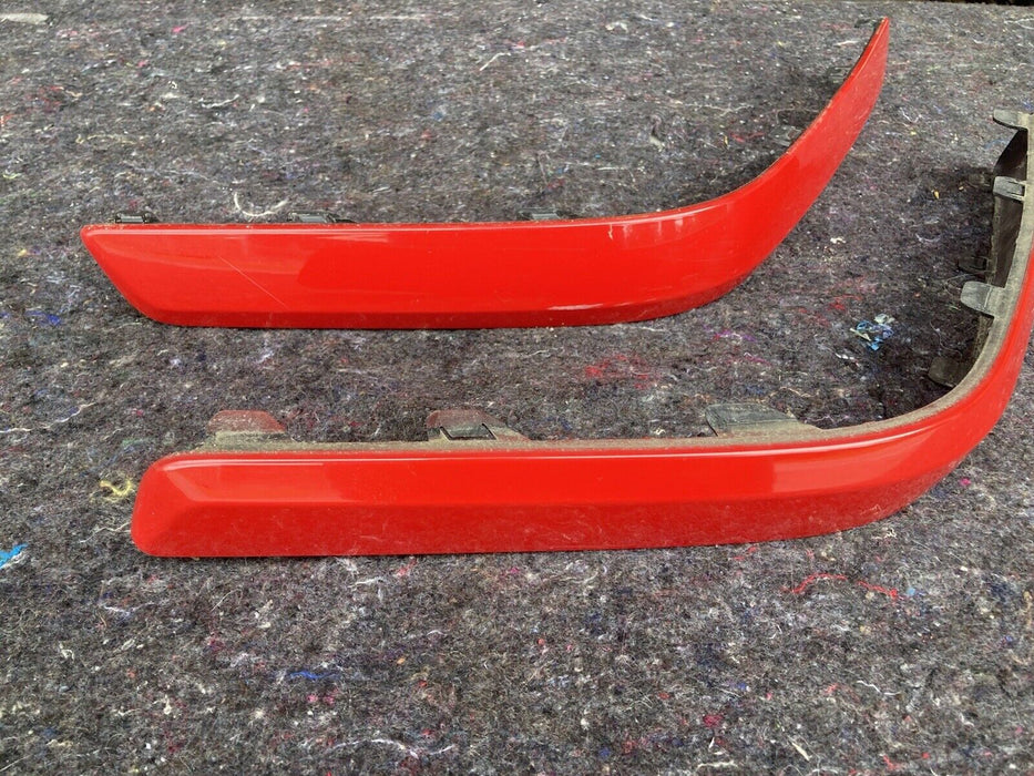 2005-07 Volvo S60R S60 V70 R Left Right Bumper Trim Red Pair 08607456 OEM #1213M