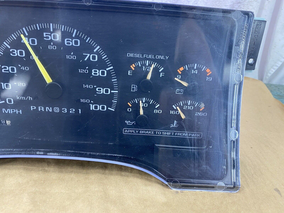 1996 Chevy Suburban 2500 Diesel Automatic Trans Mission Gauge Cluster OEM #2476E