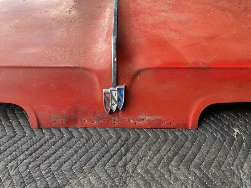 1961-1964 Buick Electra 225 Rear Deck Lid Trunk Panel Red w/Trim OEM #2958E