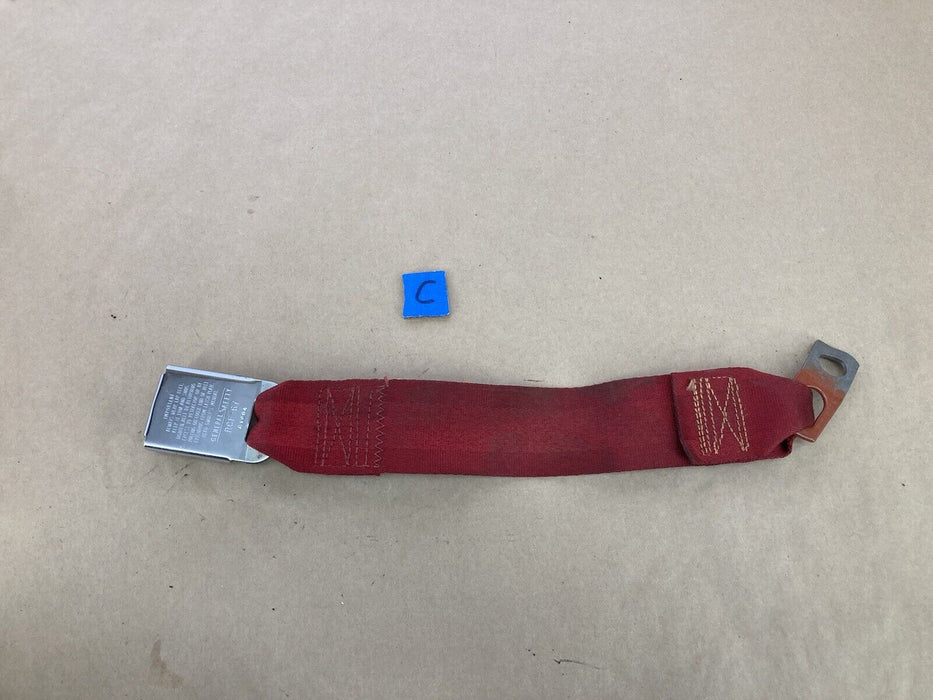 1976-1979 Cadillac Seville Rear Seat Belt Buckle Red Bench GM  OEM #1800M