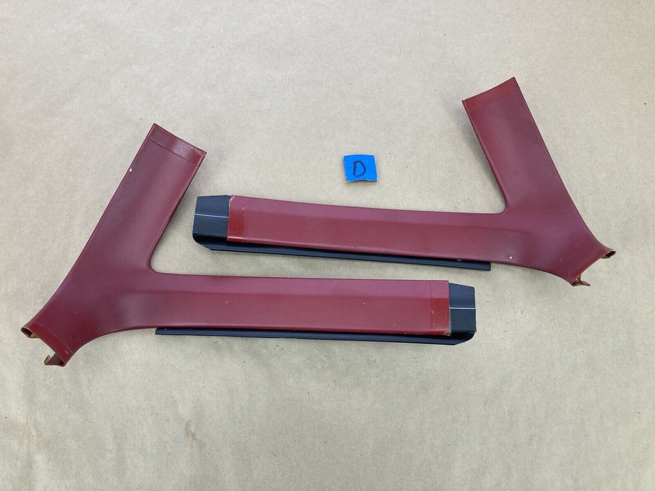 1976-1979 Cadillac Seville Pillar Trim Red Pair A C Left Right OEM #1831M