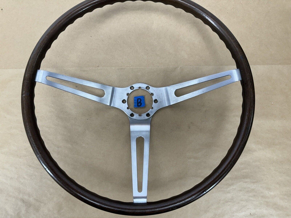 1963-1968 Corvette C2 C3 Walnut Wood Steering Wheel 3 Spoke OEM *NICE* #3241E