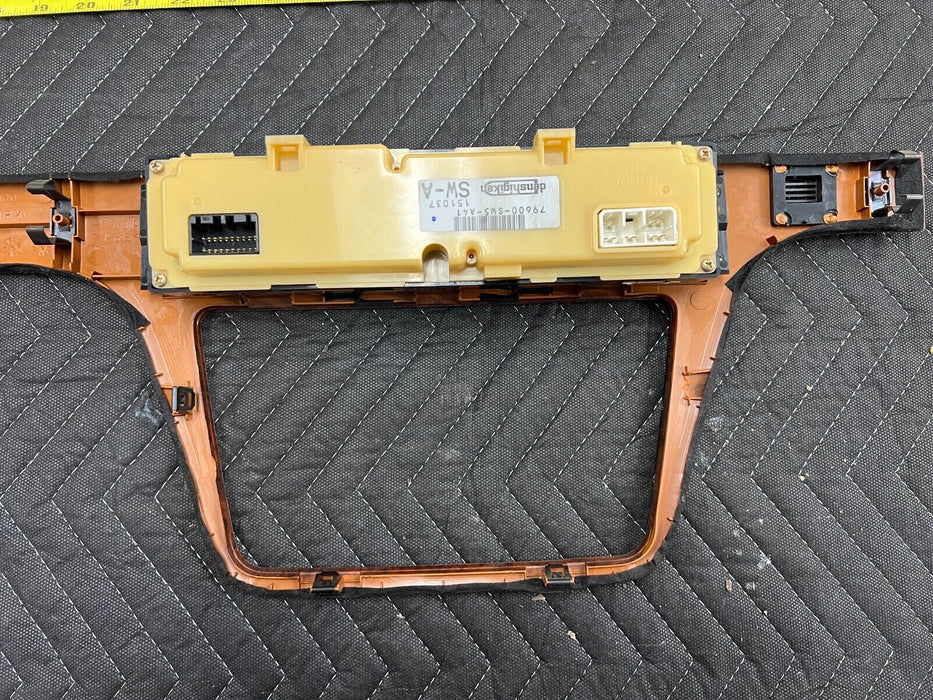 1995-1998 Acura TL Wood Grain Dash A/C Climate Control Switch & Trim OEM #775EM