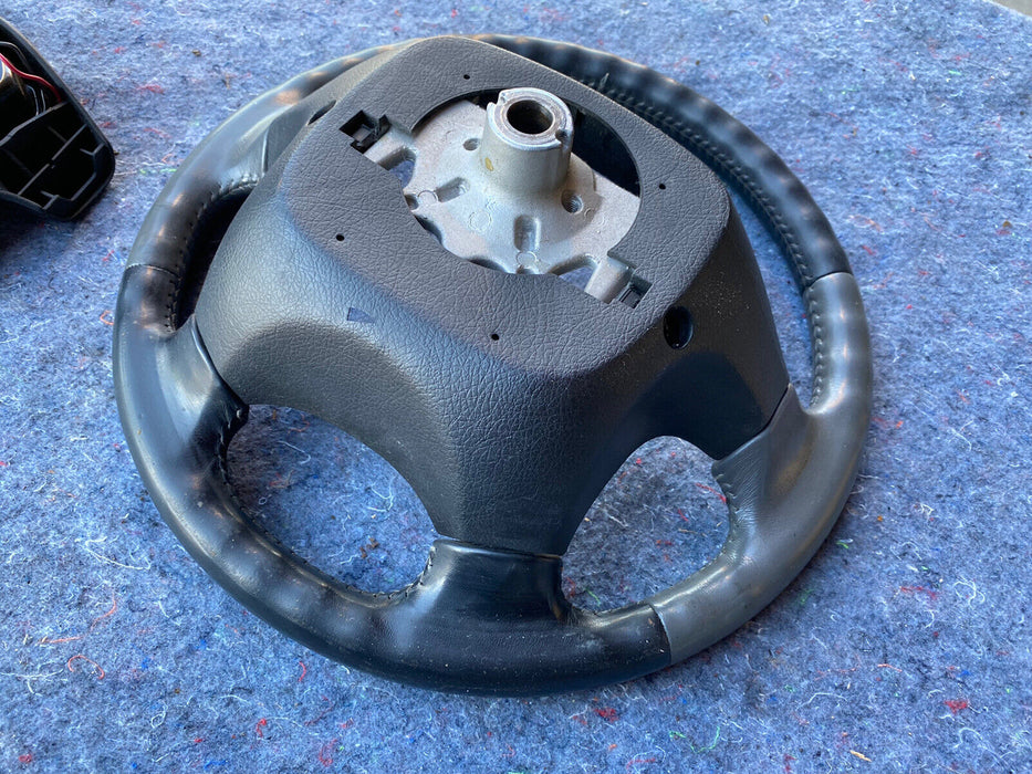 99-01 ISUZU VEHICROSS Two Tone Steering Wheel & Horn Button Center Gray #1386E