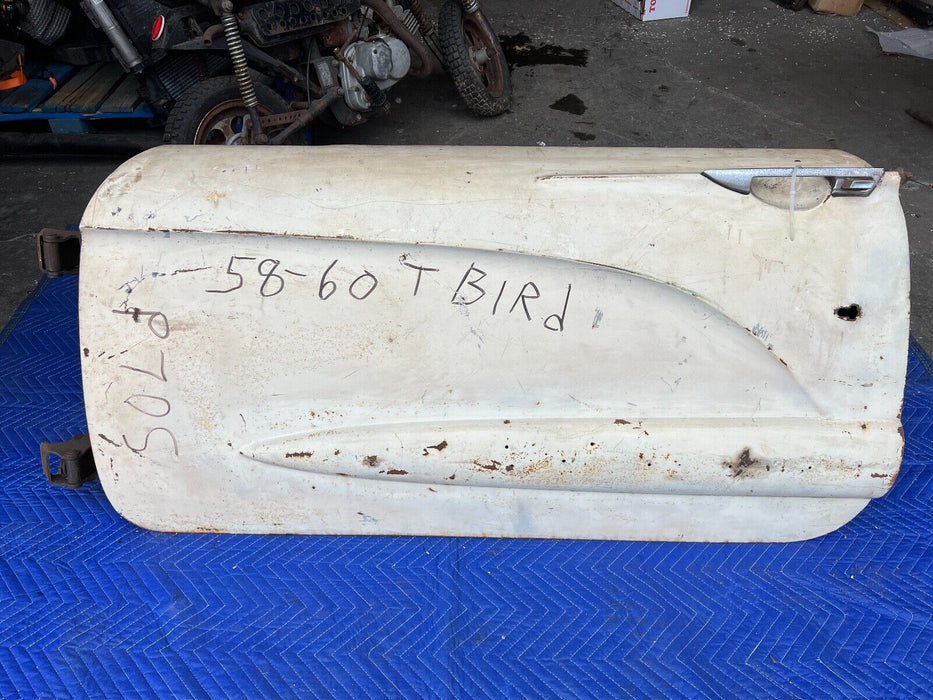 1958-1960 Ford Thunderbird Driver Side LH Left Door White OEM #838EM