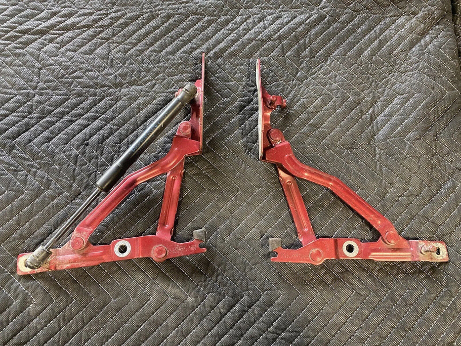 2007-2009 Ford Fusion L & R Rear Deck Lid Trunk Hinges Red OEM #2974E