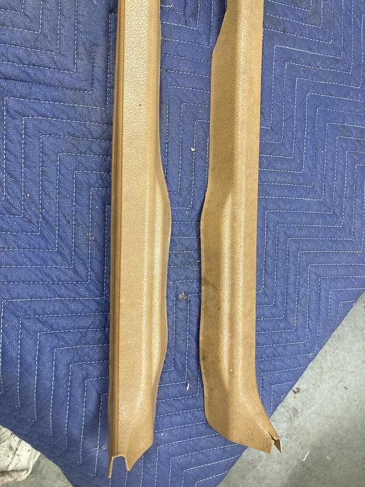 1975-85 Volvo 242 240 244 245 Door Sill Trim Tan Pair LH RH Coupe OEM #1677M