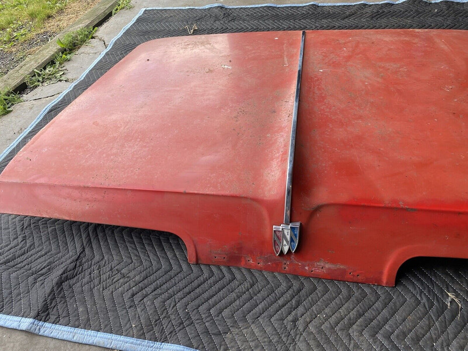 1961-1964 Buick Electra 225 Rear Deck Lid Trunk Panel Red w/Trim OEM #2958E