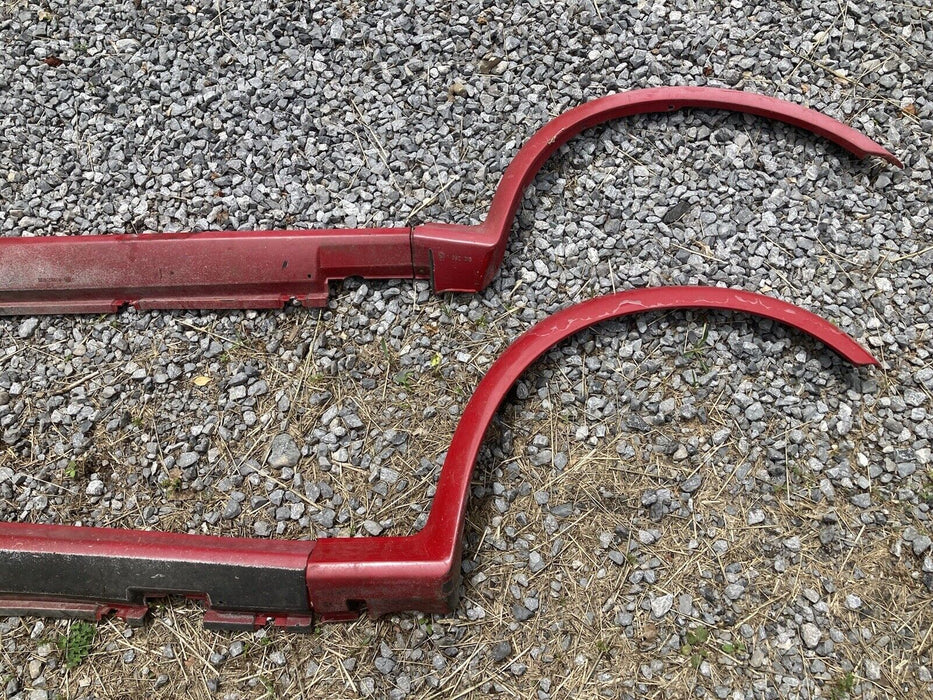 BMW 325ix OEM Red Body Kit - Fender Flares Side Skirts 325e 318i 325i E30 #63M