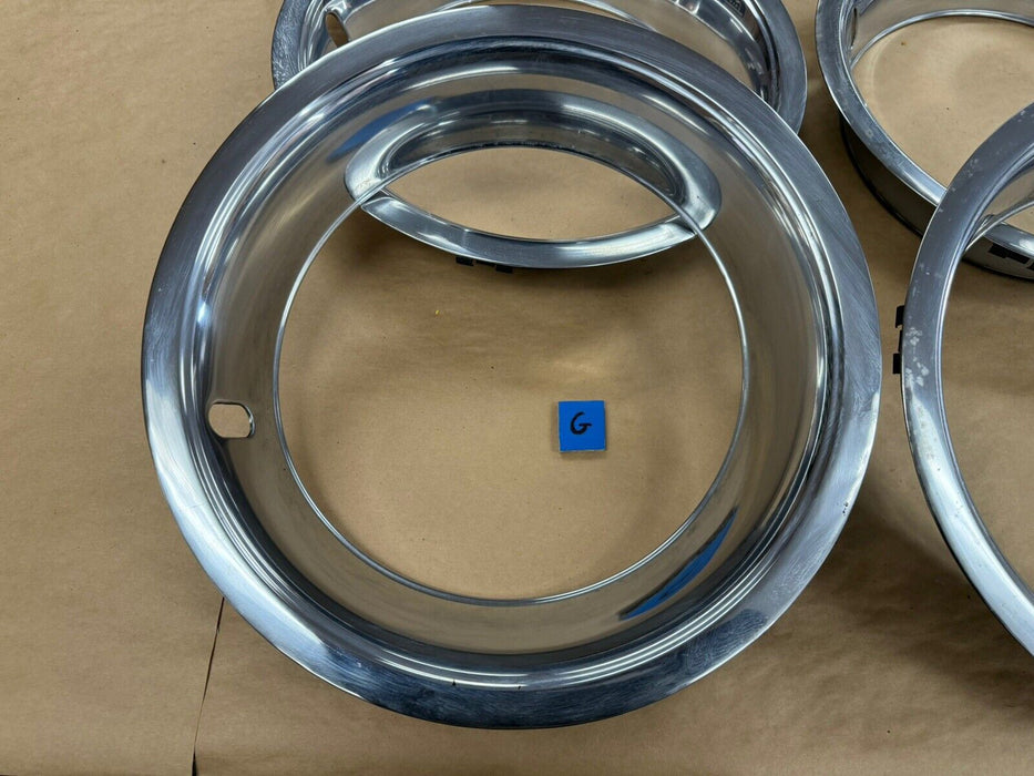 1969-1982 Corvette C3 GM Rally Wheel Trim Beauty Ring Set of 4 SS 15” OEM #3272E