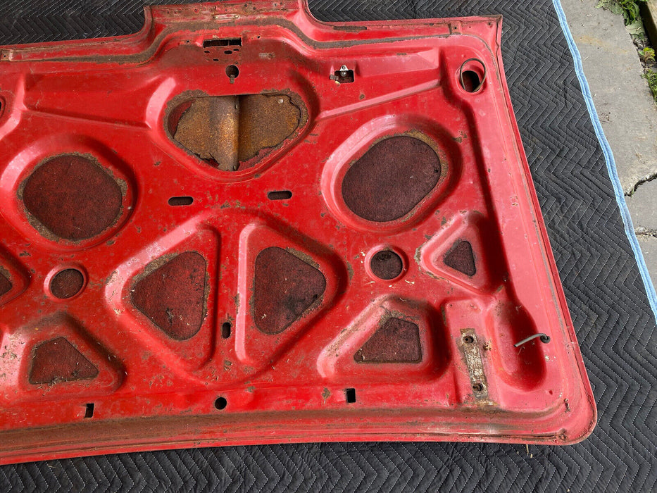 1961-1964 Buick Electra 225 Rear Deck Lid Trunk Panel Red w/Trim OEM #2958E