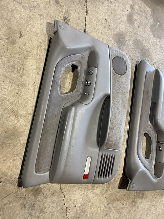 95-98 Chevrolet Silverado Sub Right & Left Interior Door Panel Gray OEM #1294E