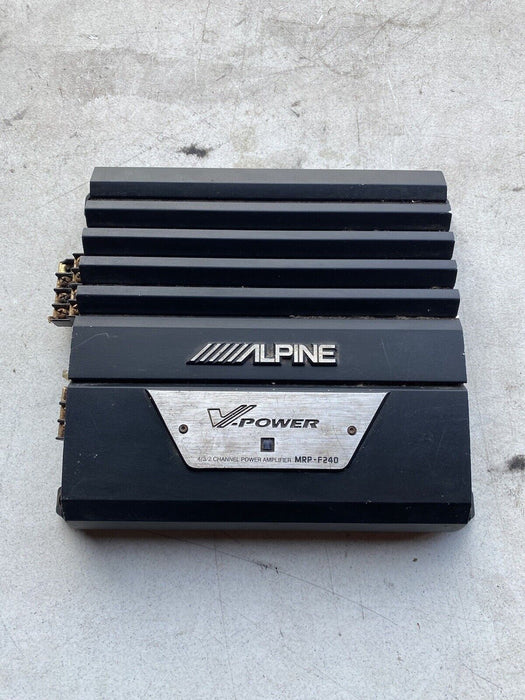 Alpine MRP-F240 4 Channel Car Amp Amplifier Sound System V Power #1732E