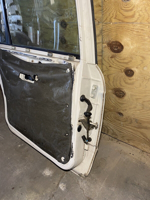 84-91 BMW Sedan Driver Rear Door White Complete OEM 318i 325i 325ix E30 #806E