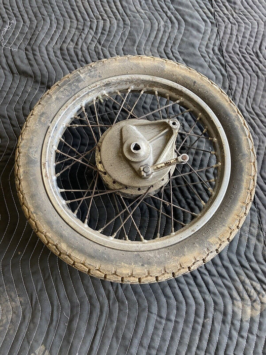 1974 Honda CB360 CB360T Rear Wheel Brake Drum Spoked Sprocket Motorcycle #3006E