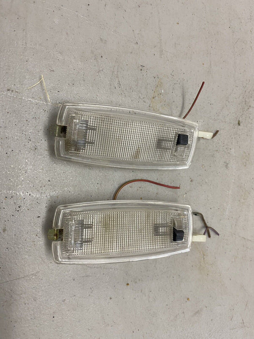 84-93 BMW 318i 325i Interior Dome Lights Courtesy Map Visor Pair OEM #1055E