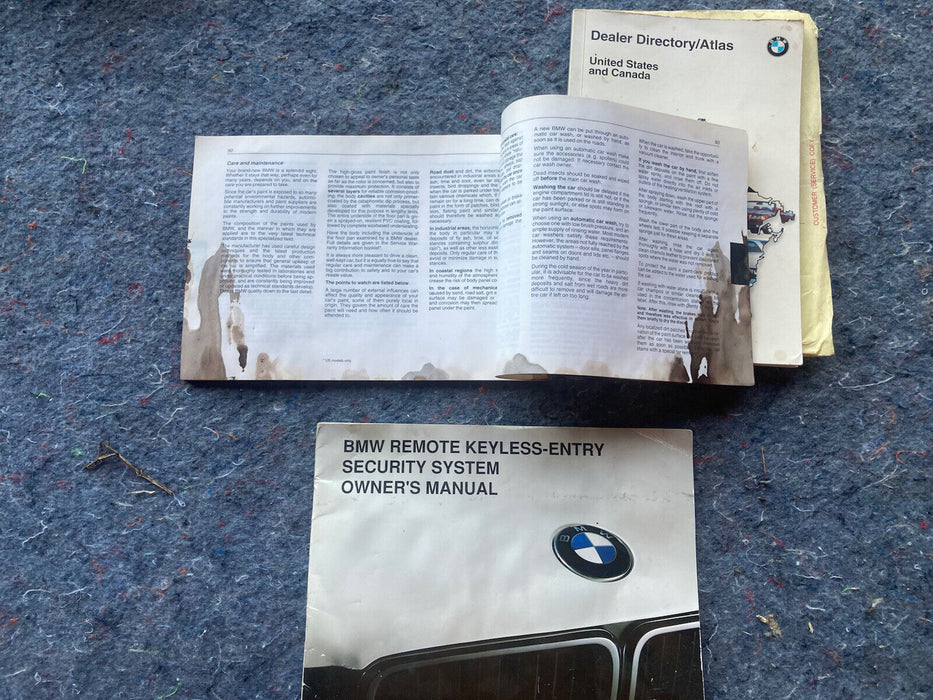 1986-1994 BMW 7 E32 740il Owners Manual Book OEM #1175M