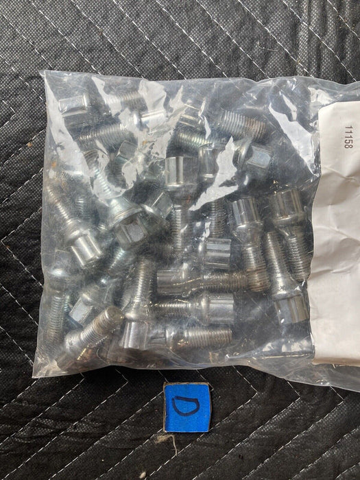 1982-1994 BMW E30 318i 325i M12 17mm Wheel Lug Bolts Nuts Lot Chrome #2312M