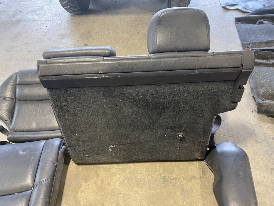 1998-00 Volvo V70 V70XC C70 S70 Rear Seat Set Charcoal Leather OEM Upper #1026E