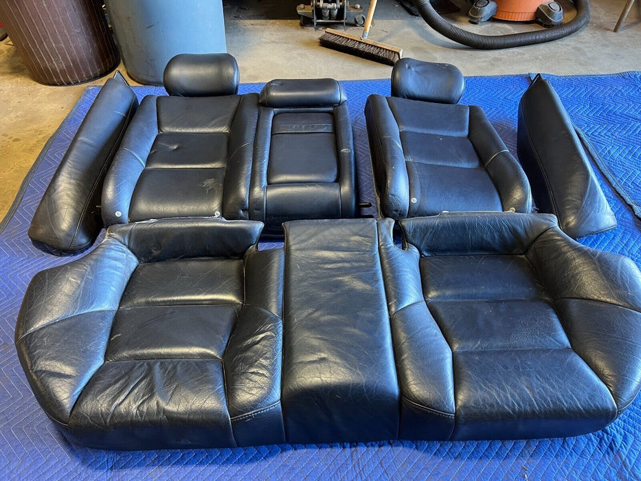 2005-2007 Volvo S60R Rear RH & LH Nordkap Blue Leather Bench Seat Set OEM#1106EM