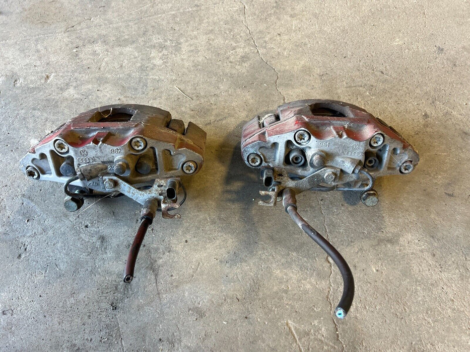 2003-2009 Audi S4 B6 B7 8E Front Brake Caliper Pair & Brackets OEM #532EM