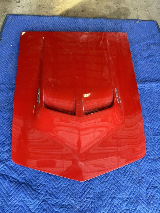 1968-1972 Corvette C3 Fiberglass Hood w/Latches Red OEM 427 Big Block #3205E