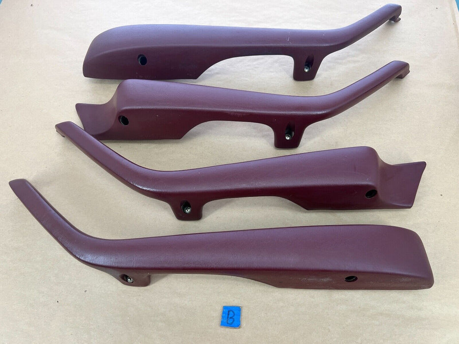 1979-1985 Mercedes 300SD W126 Set L/R Maroon Door Arm Rests 1269701001 OEM#277EM