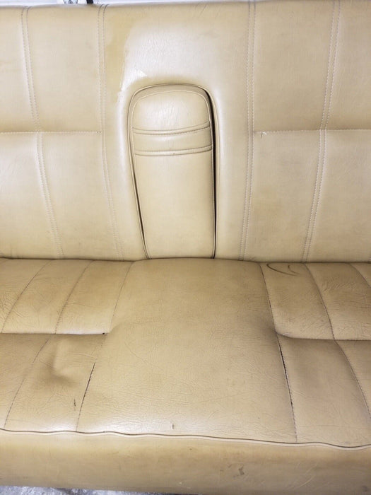 Volvo 240 245 Rear Vinyl Tan Seat Bench Upper & Lower Cushion & Armrest #2657E