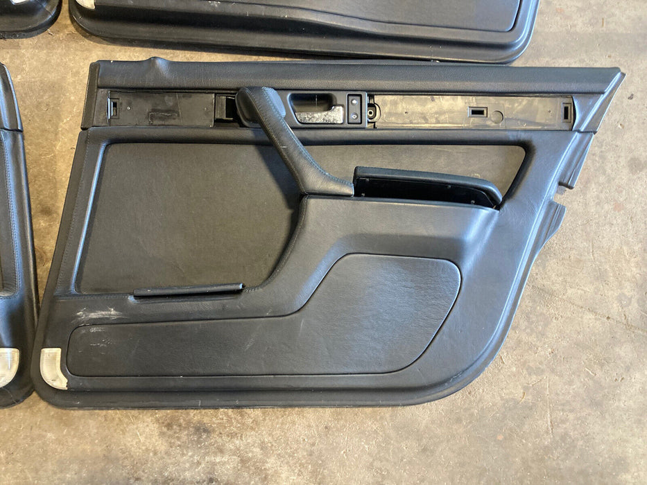 1986-1994 BMW 7 Series E32 Door Cards Black Set Or 4 Panels Interior OEM #816M