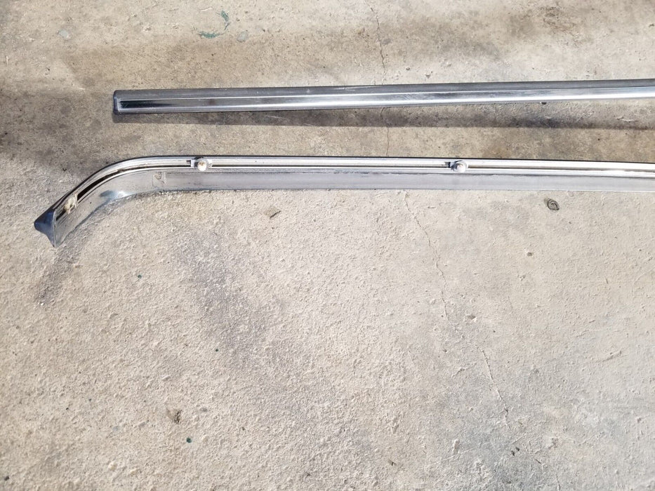 1986-1993 Volvo 240 242 244 245 L & R Rear Quarter Trim Moldings Chrome #164AN