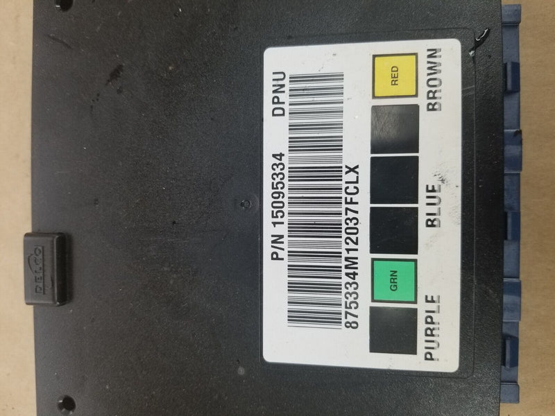 1999-2007 CHEVY 1500 SILVERADO SIERRA OEM BODY CONTROL MODULE 15095334 #844CN