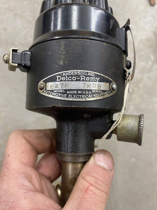 Delco Remy 647F Distributor 6 Cylinder 1937-1942 Oldsmobile Olds 7K28 #2761E