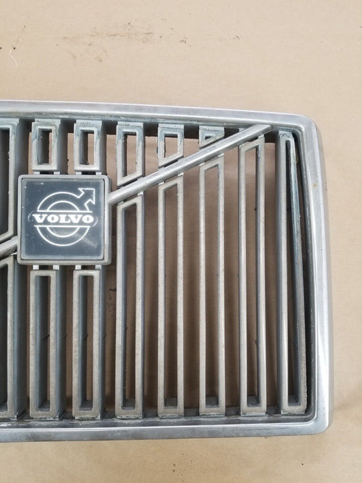 1978-1985 Volvo 240 244 245 Square Quad Headlight Coffin Hood Grille OEM #2638E