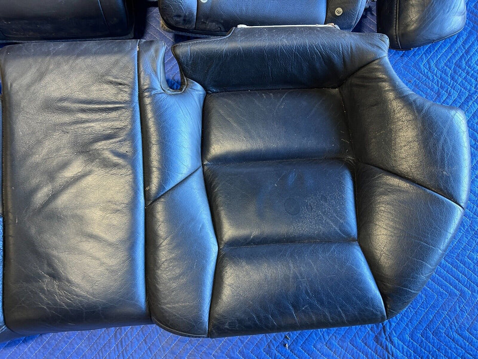 2005-2007 Volvo S60R Rear RH & LH Nordkap Blue Leather Bench Seat Set OEM#1106EM