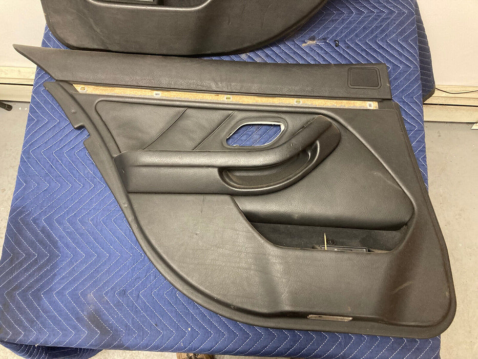 1997-2003 BMW E39 525i 528i 540i Rear Door Cards Black Pair Panels OEM #501M