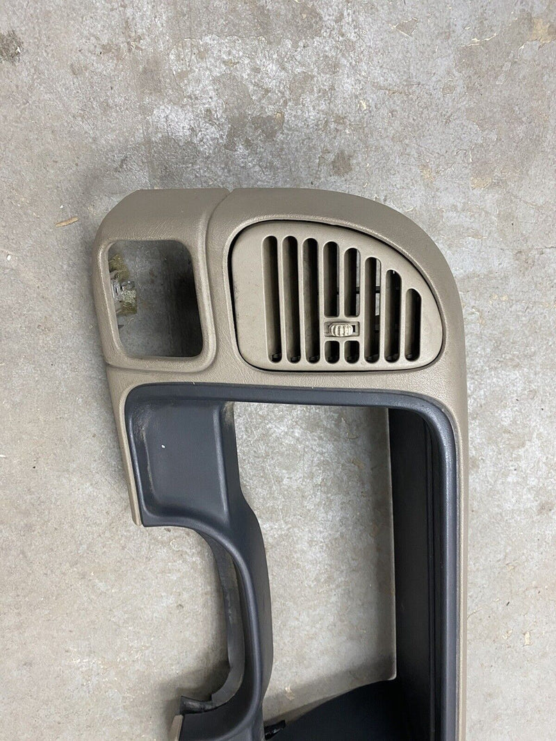 95-99 Chevy Silverado C/K Suburban Gauge Cluster Surround Trim Tan Gray #2491EJ