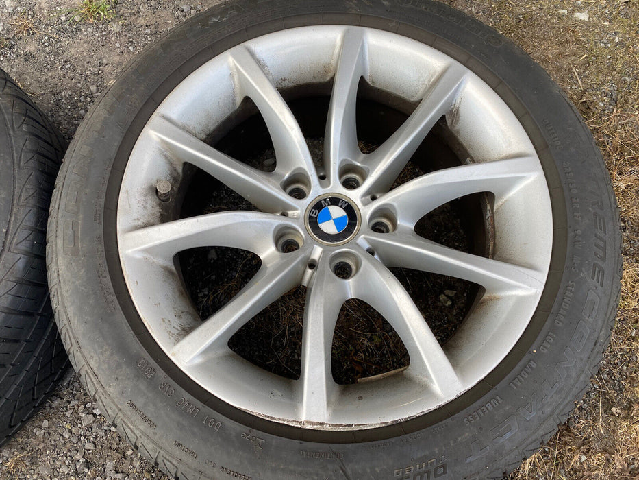 06-10 BMW 525i 528i 530i 535i 550i E60 17x8 10 Spoke Wheel Set W/Tires #812E