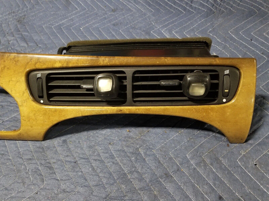 2002-2008 Jaguar X-Type 2.5L Instrument Cluster Surround Wood Trim & Vent #1945E