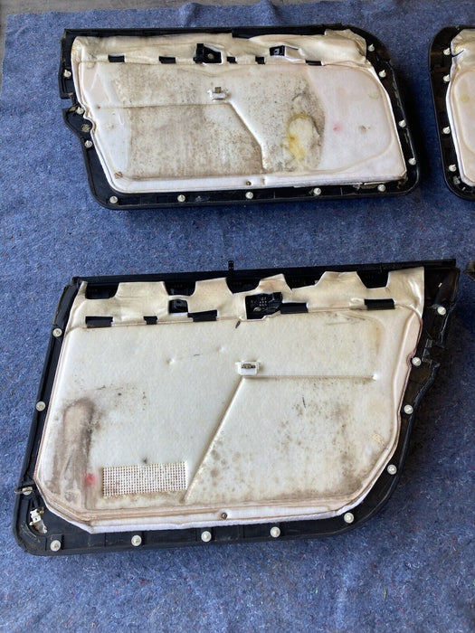 1986-1994 BMW 7 Series E32 Door Cards Black Set Or 4 Panels Interior OEM #816M