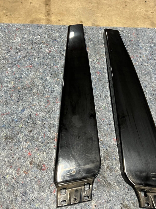 02-08 Audi A4 B6 Sedan 2.0T Left & Right B Pillar Exterior Trim Black OEM #158EM