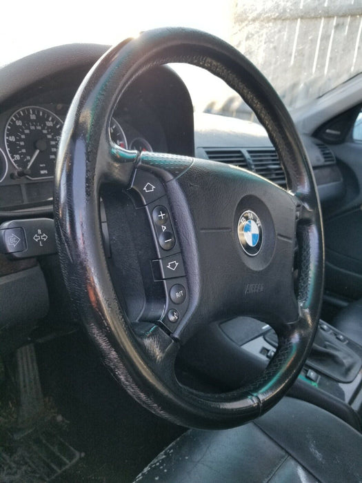 2001-2006 E46 Series BMW 330XI Complete Steering Wheel Leather Sedan Wagon #43CN