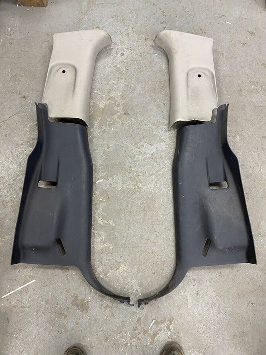 2001-2004 Dodge Dakota C Pillar Rear Seat Belt Trim Pair Left & Right OEM #2432E