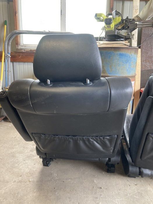 1986-1994 BMW 7 Series E32 Black Leather Bucket Seats Front L R Power OEM #789M