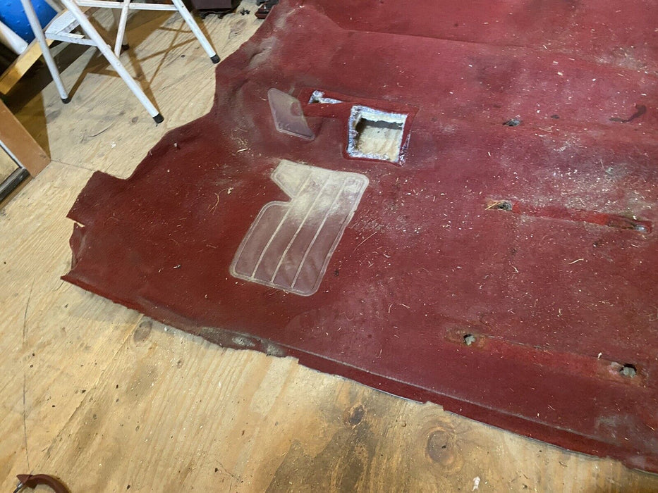 88-98 Chevy Silverado GMC Floor Carpet Set Front & Rear OEM Maroon Red #398E