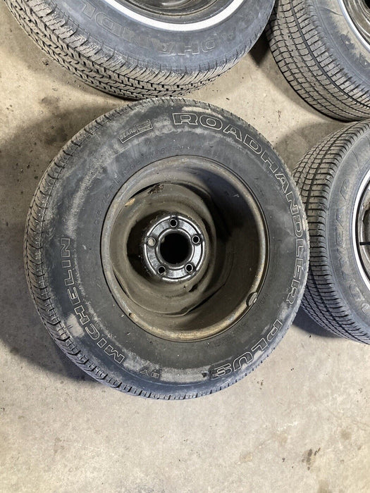 1976-1979 Cadillac Seville Set Of 4 Rims And Tires Wheels 15” R15 GM OEM #1848M