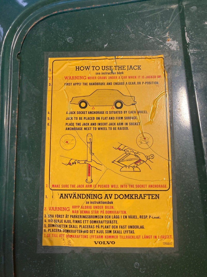 1975-1985 Volvo 242 240 244 245 Rear Trunk Deck Lid  Coupe Green OEM #1693M