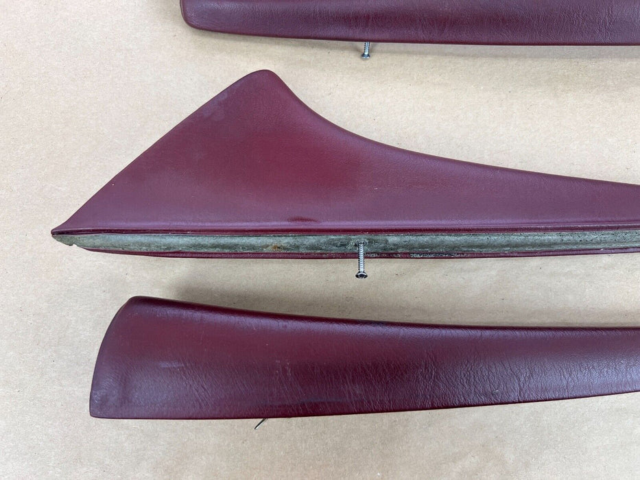 1979-1985 Mercedes 300SD W126 Set of Front Rear L + R Maroon Door Trim OEM#275EM